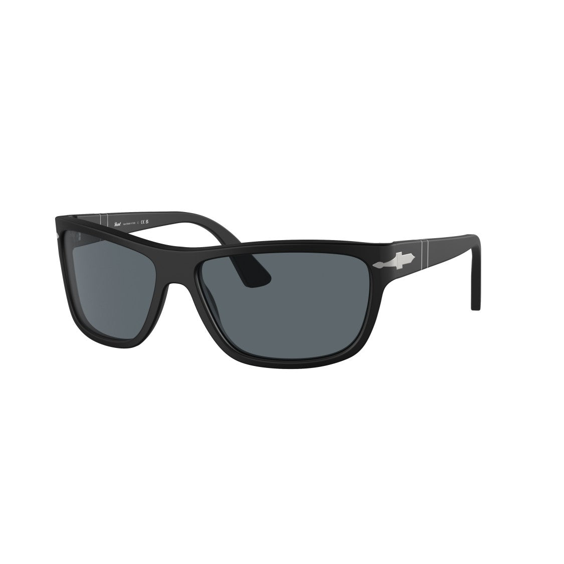 Persol 0Po3342s Rectangular Acetate Sunglasses With Silver Arrow Detail