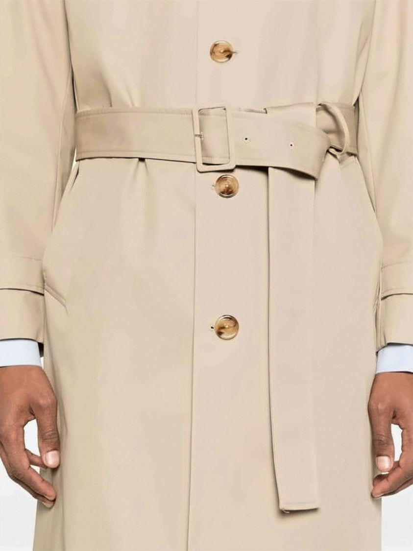 Lardini Mid-Length Beige Coat