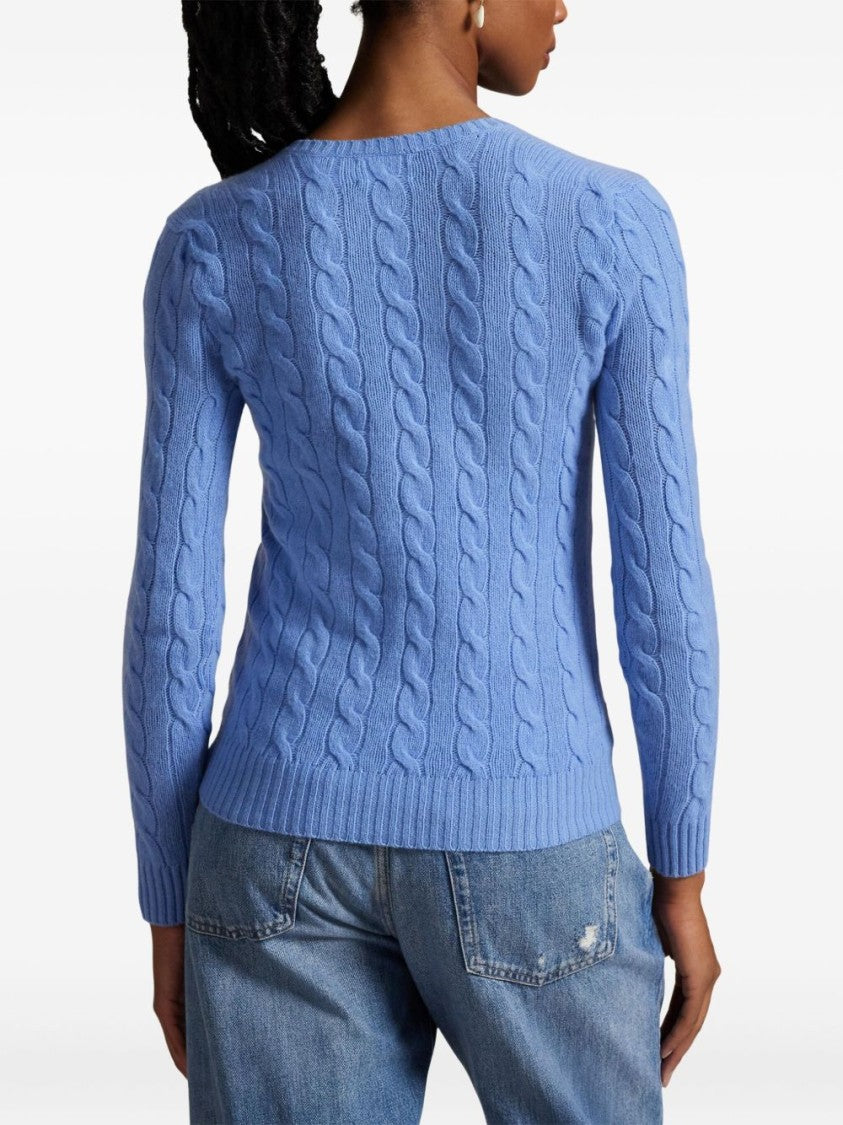 Polo Ralph Lauren Textured Cable Knit V-Neck Sweater