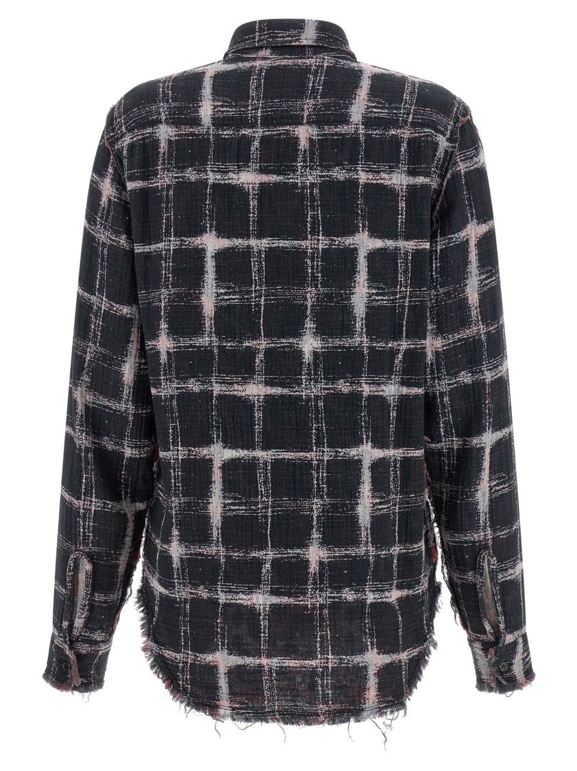 R13 Fringed Hem Reversible Shirt