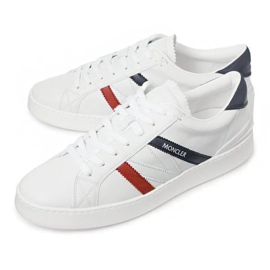 Moncler Low-Top Sneakers With Bold Stripe Accents