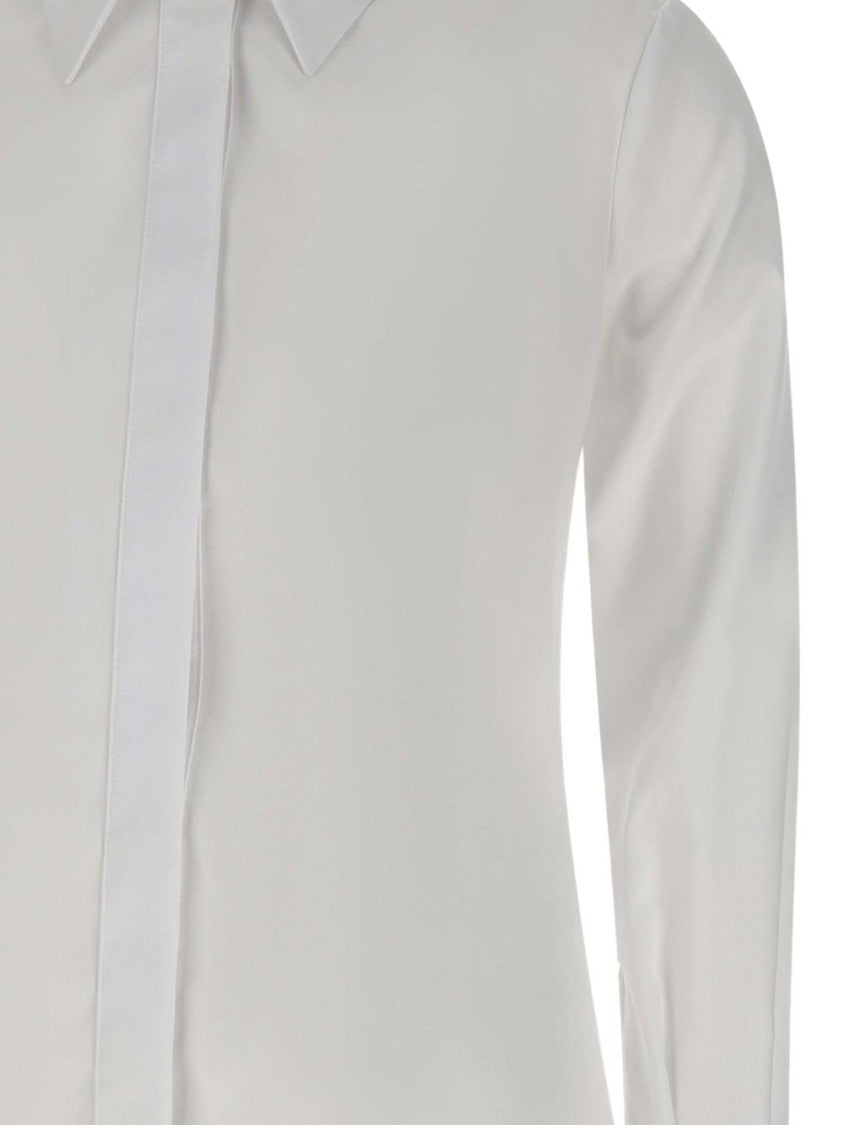 Elisabetta Franchi Tailored White Shirt With Classic Collar