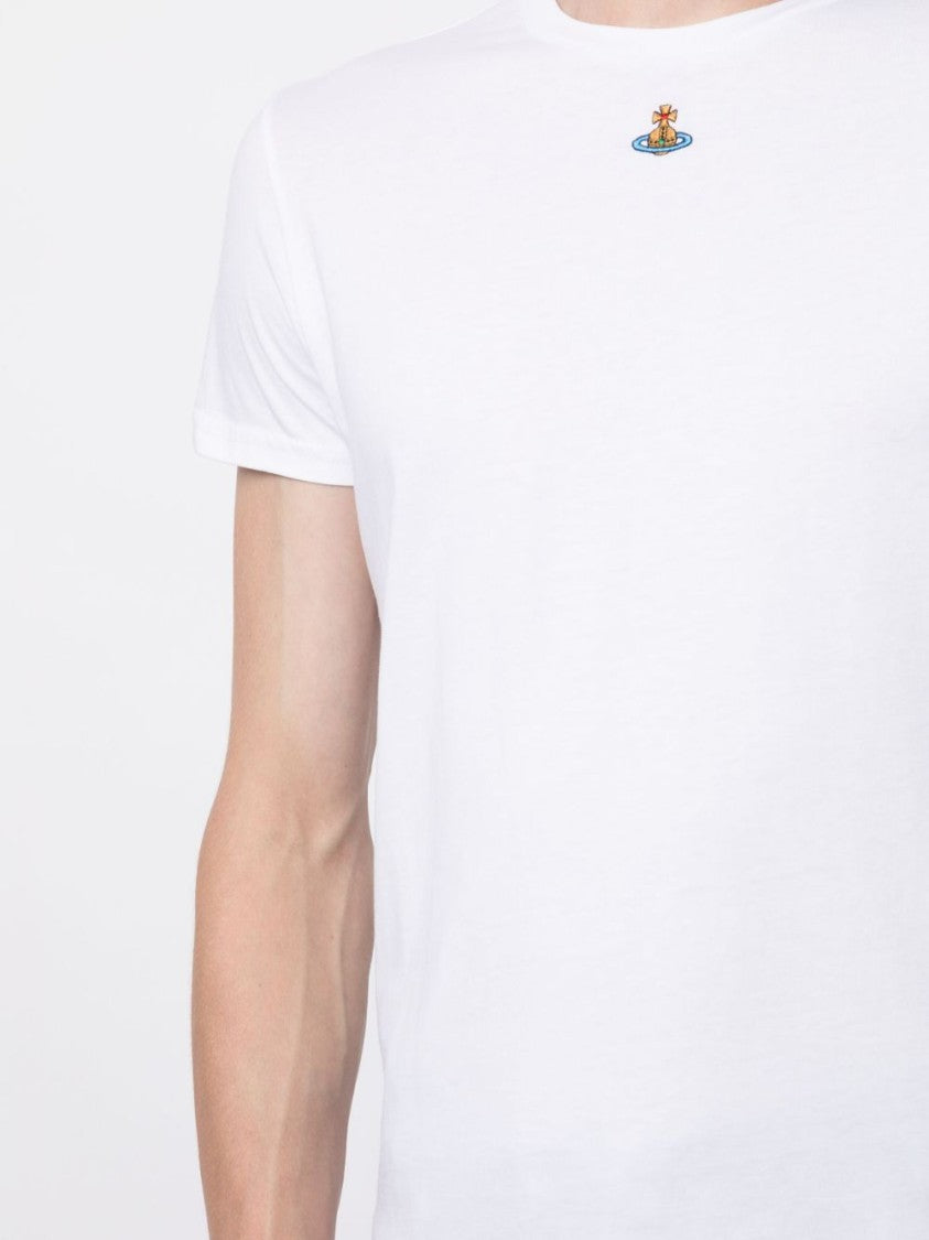 Vivienne Westwood Crisp White Organic Cotton Crew Neck T-Shirt