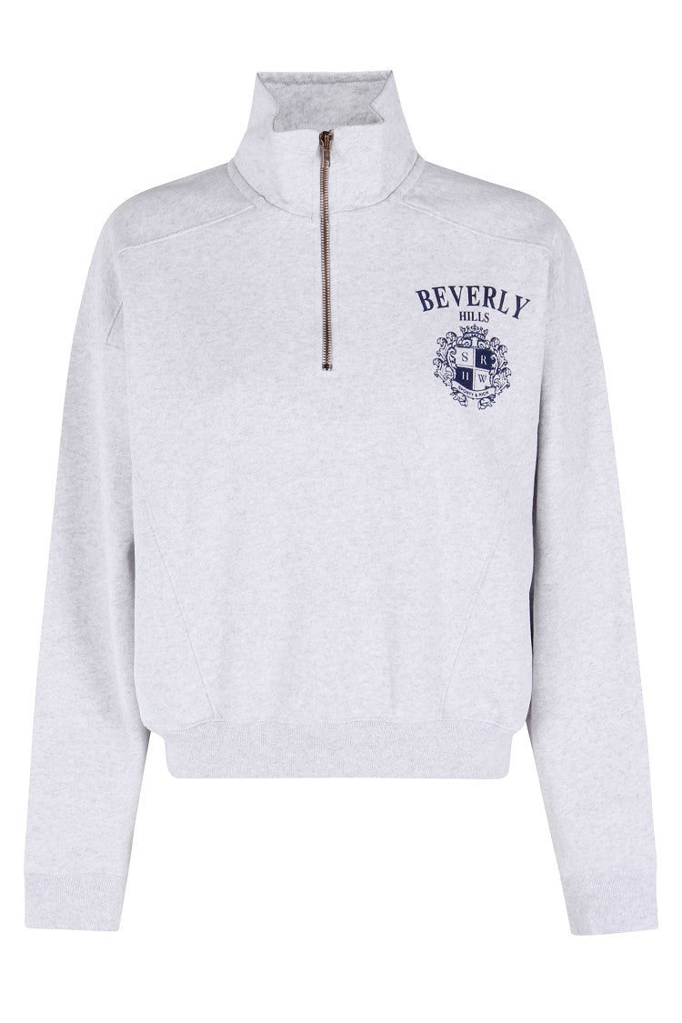 Sporty And Rich Bh Crest Quarter Zip