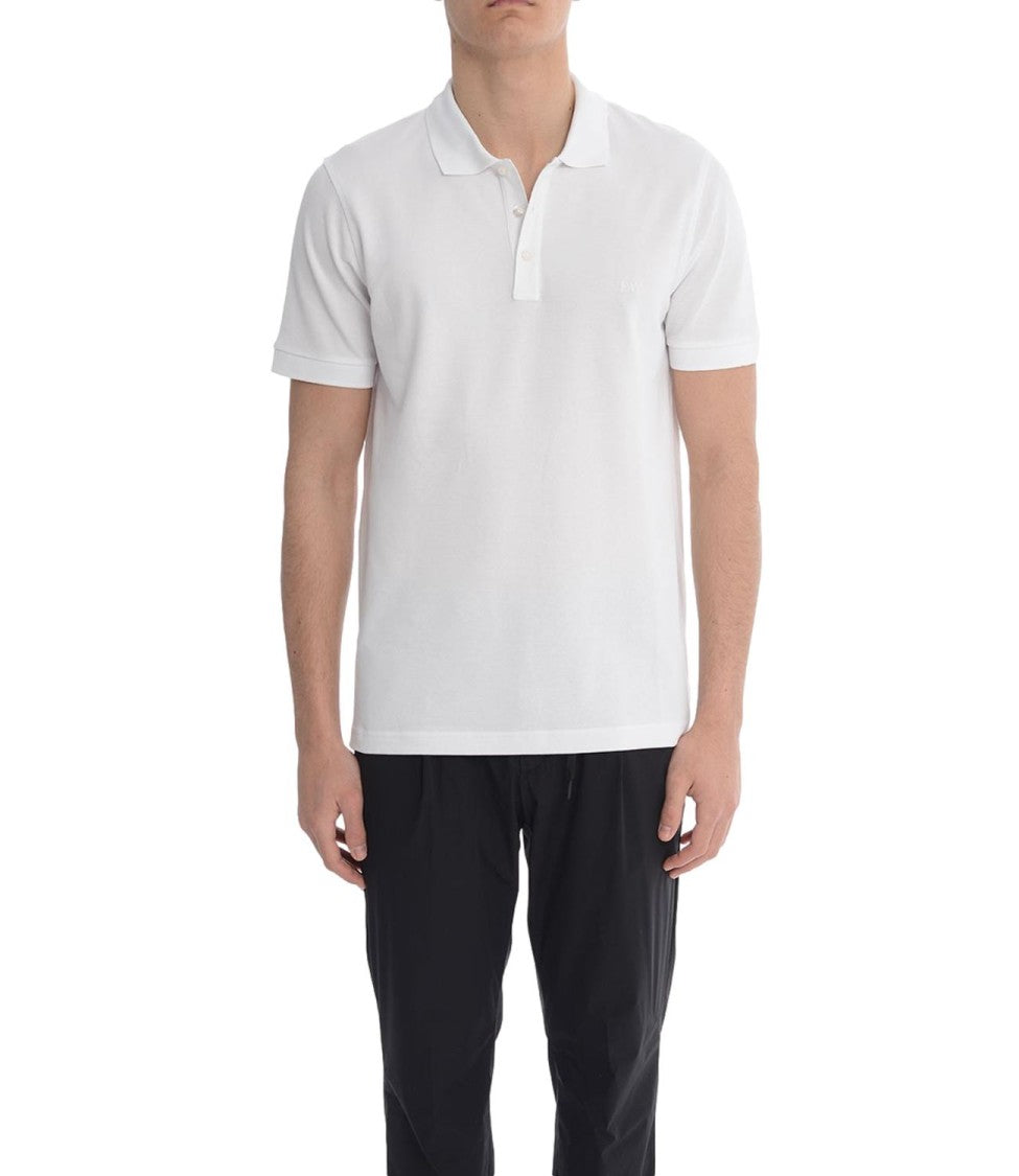 Fay Piqué Stretch Polo Shirt