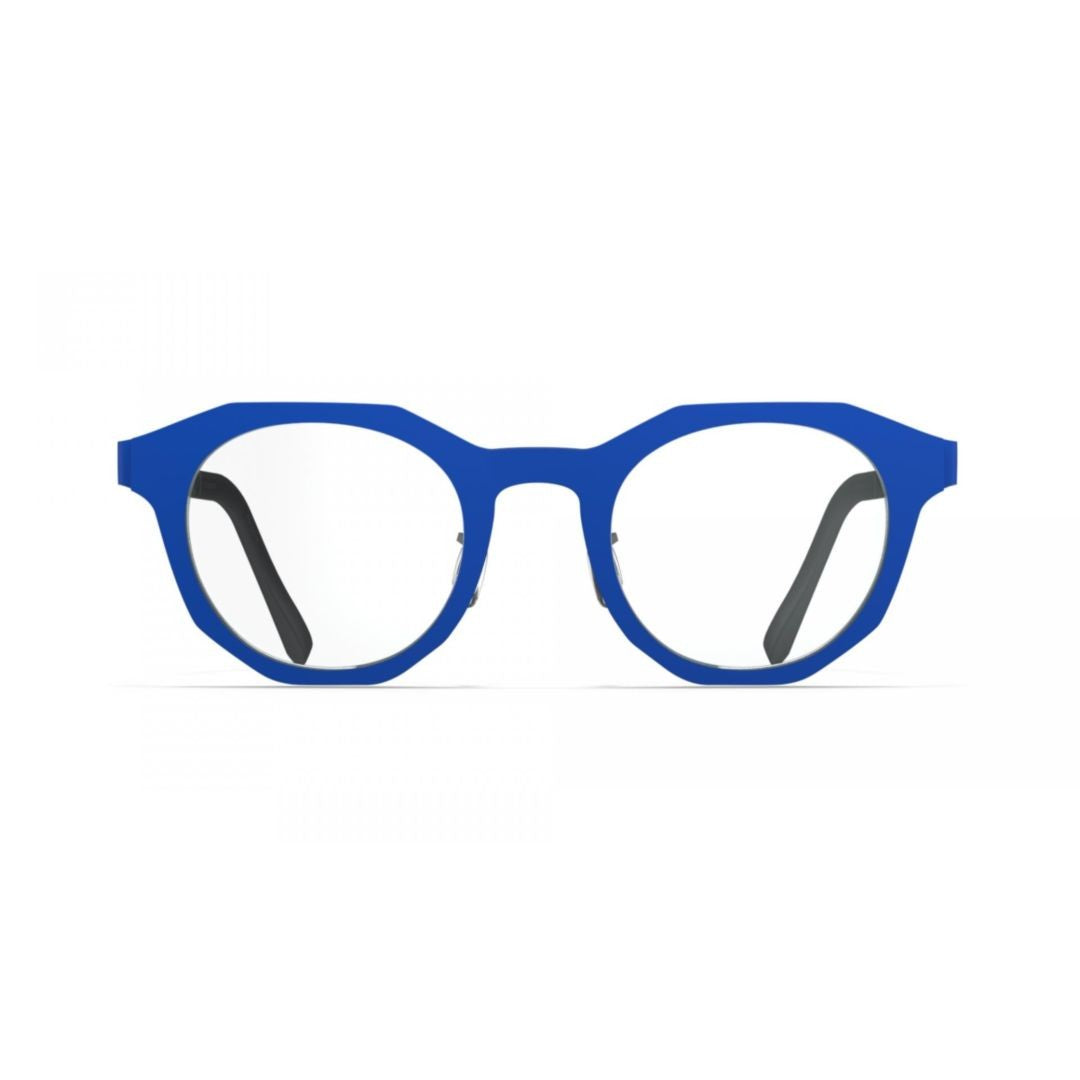 Blackfin Bf1079 Fire Geometric Blue Frame Sunglasses With Adjustable Nose Pads