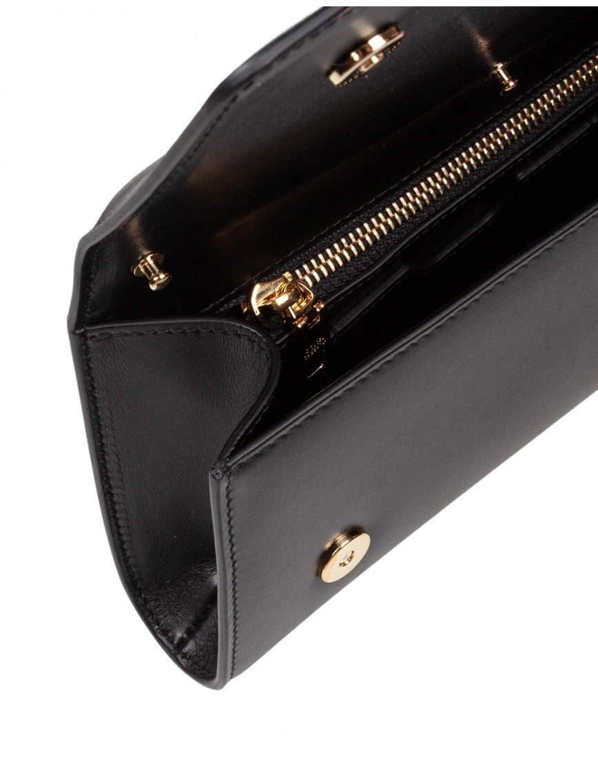 Dolce & Gabbana Black Calfskin Shoulder Bag
