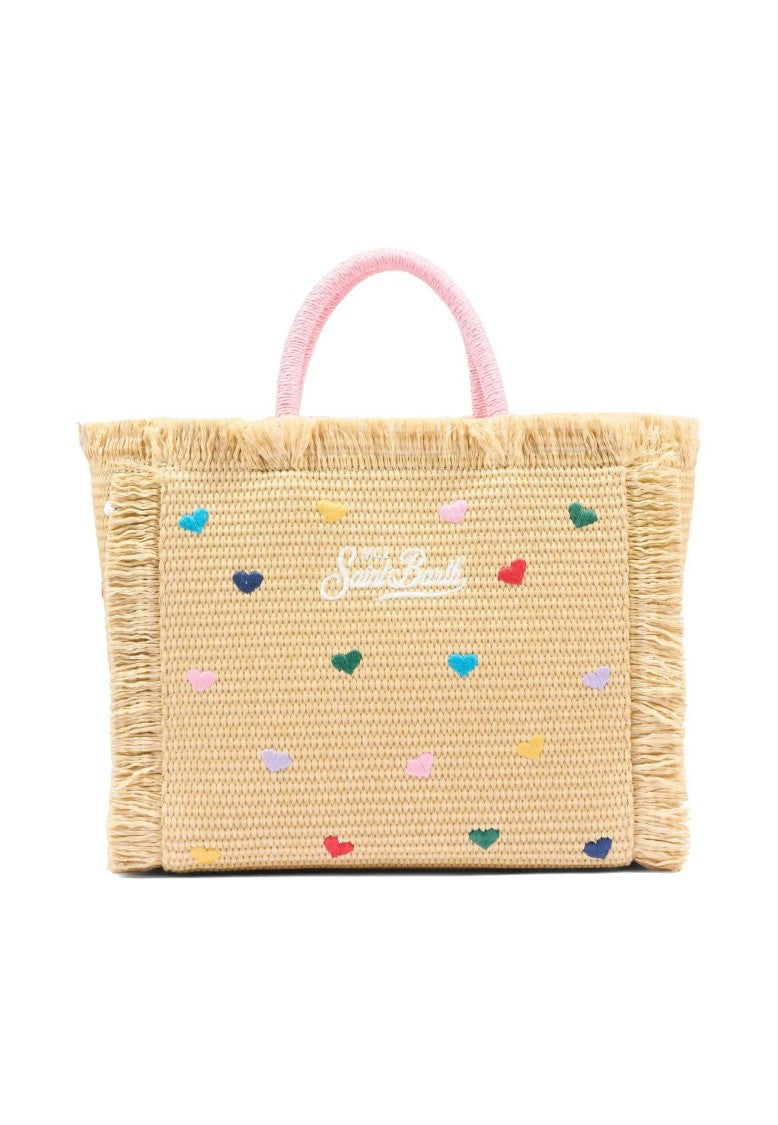 Mc2 Saint Barth Yellow Colette Straw Handbag