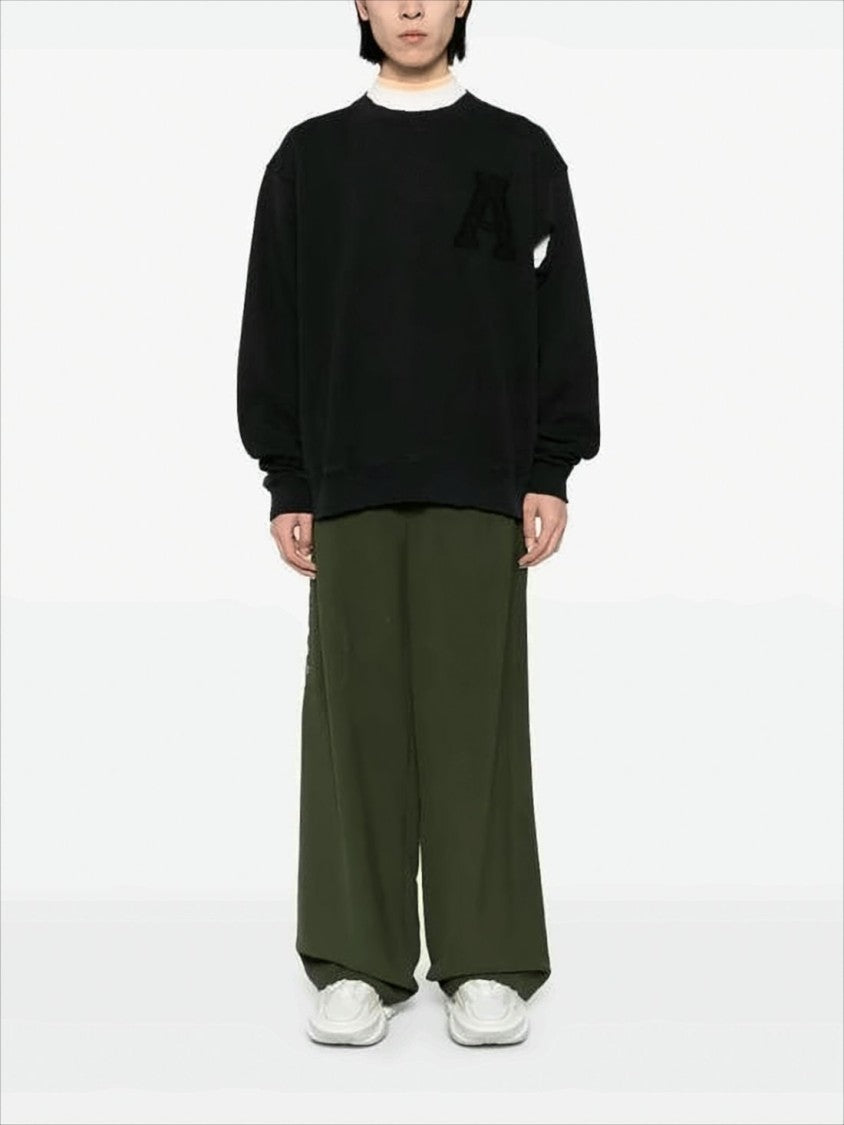 Ambush Long-Sleeve Cotton Sweatshirt With Unique Cut-Out Detail