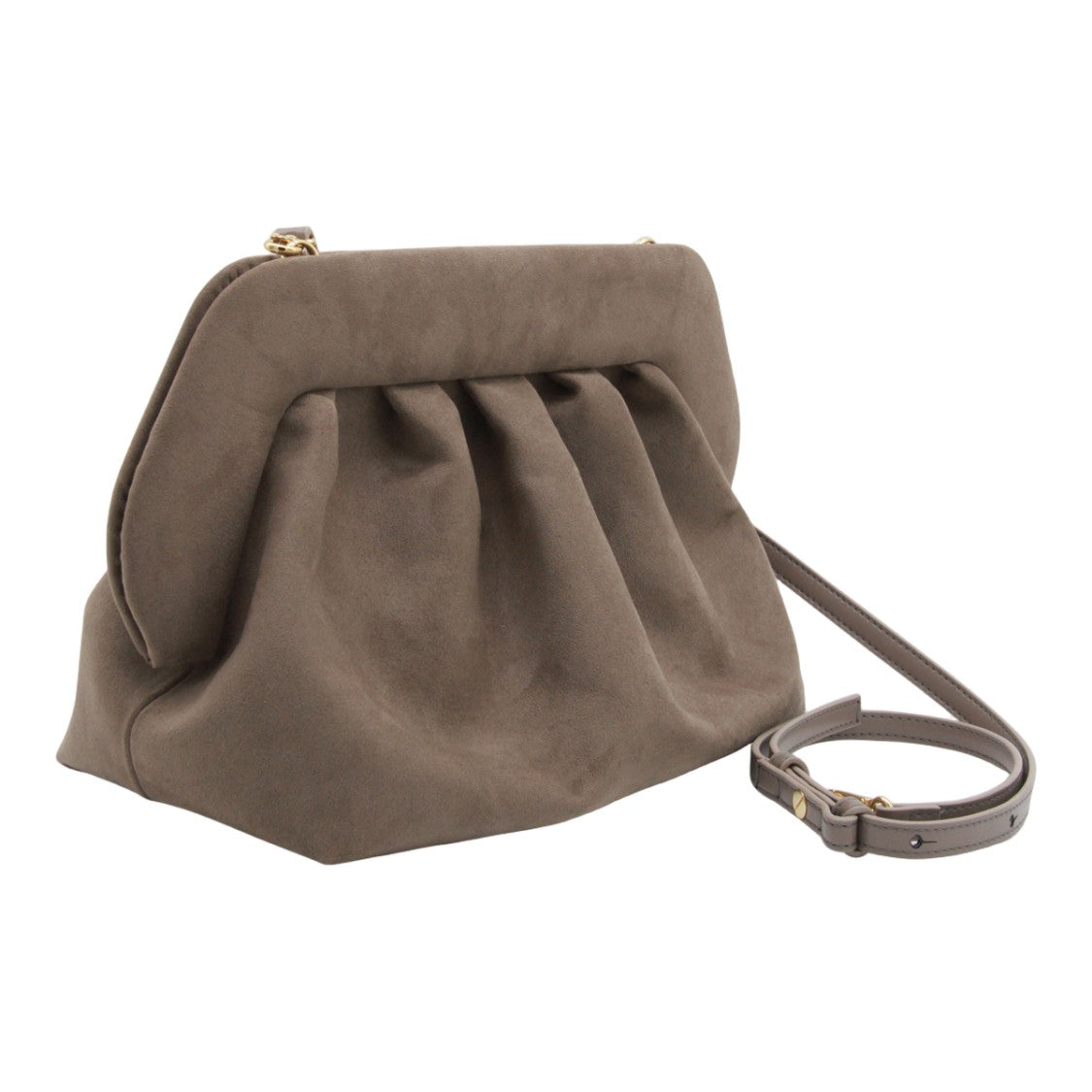 Themoirè Geometric Frame Bag With Gathered Detailing