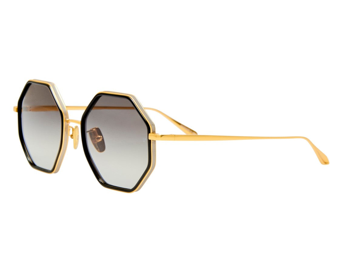 Linda Farrow Gold Lfl1709 Gradient Octagonal Sunglasses
