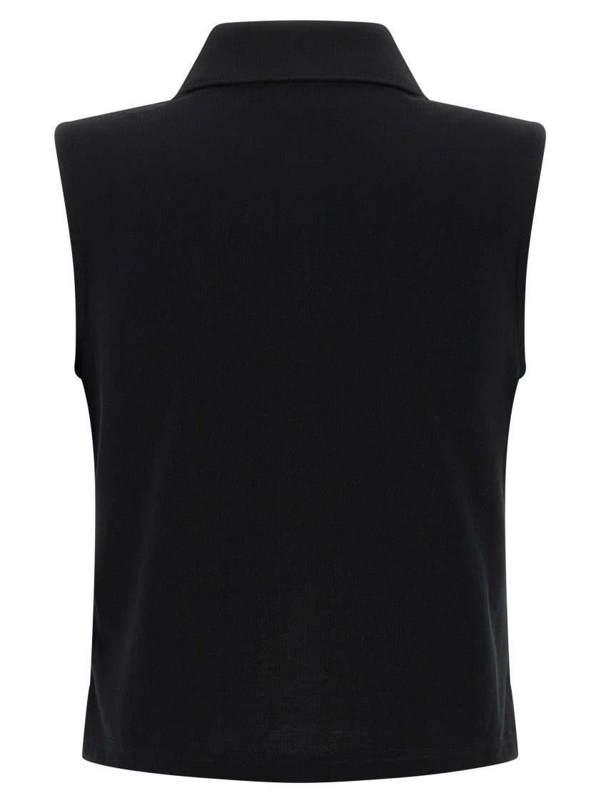 Saint Laurent 'Cassandre' Embroidered Polo Shirt