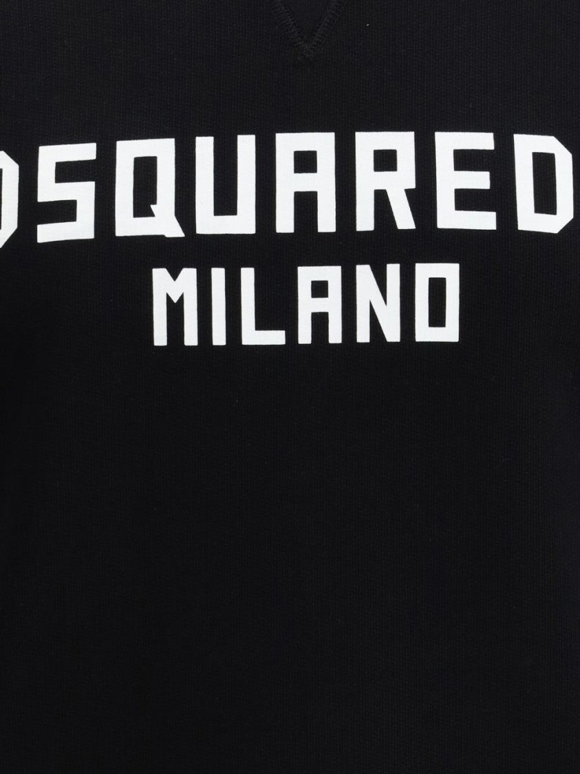 Dsquared2 Long-Sleeve Crew Neck Sweatshirt With Bold Front Lettering