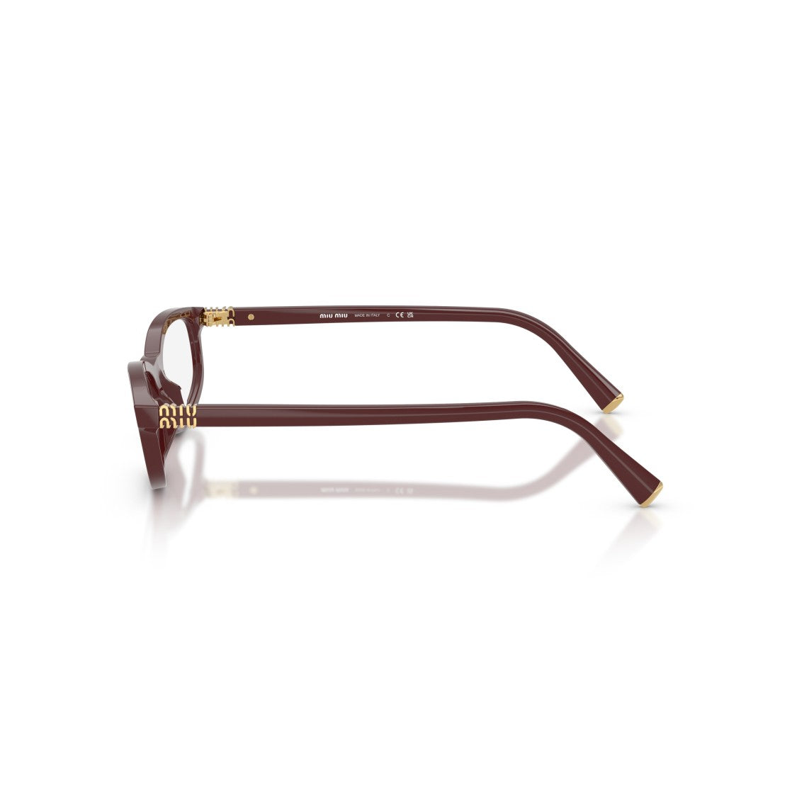 Miu Miu 0Mu 01Zv Rectangular Acetate Eyeglasses
