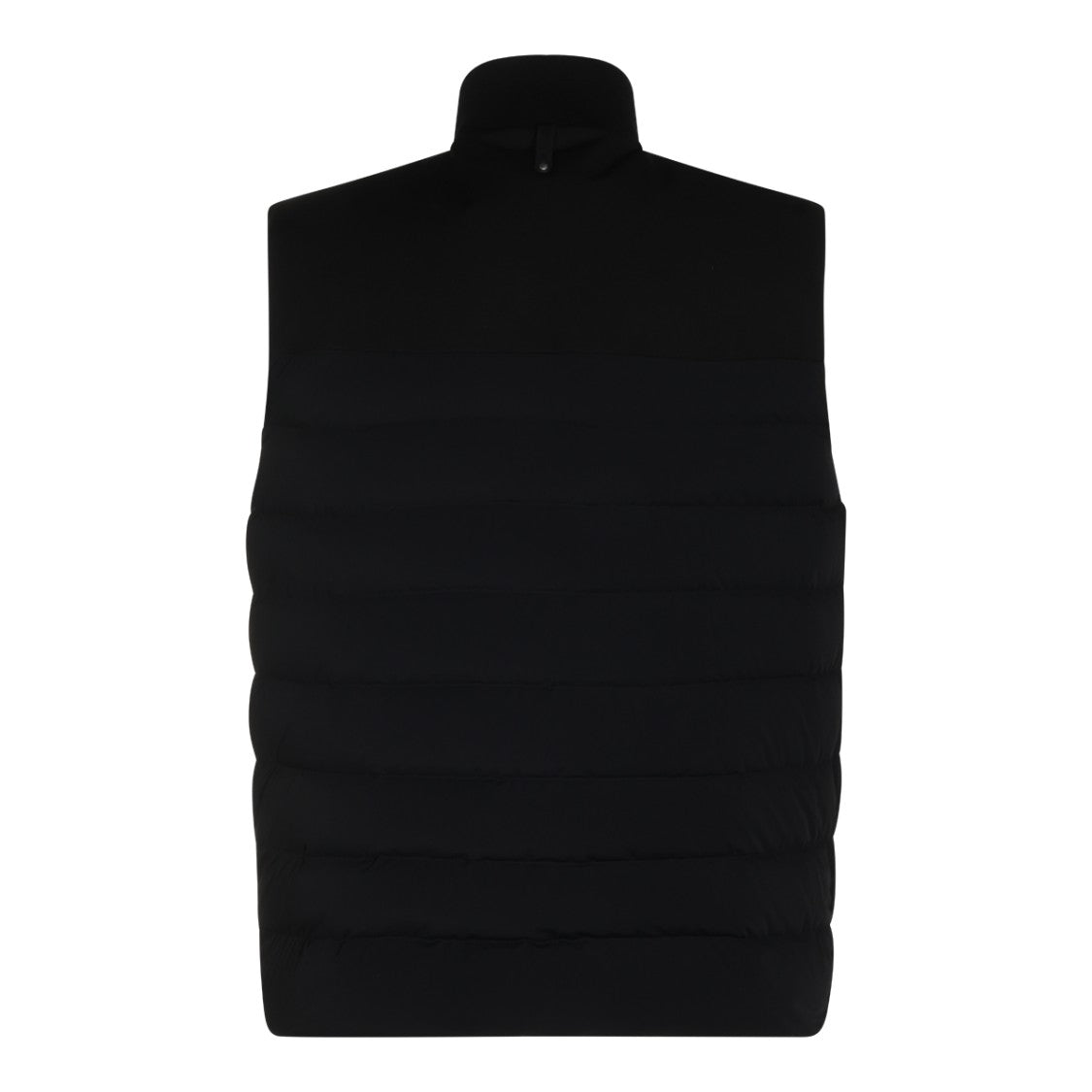 Mackage Black Quilted Sleeveless High Collar Nylon Down Jacket