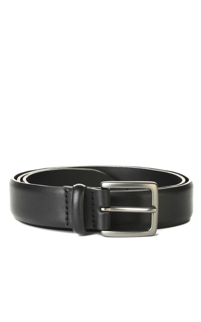 Orciani Brushed Leather Burnished Buckle Belt