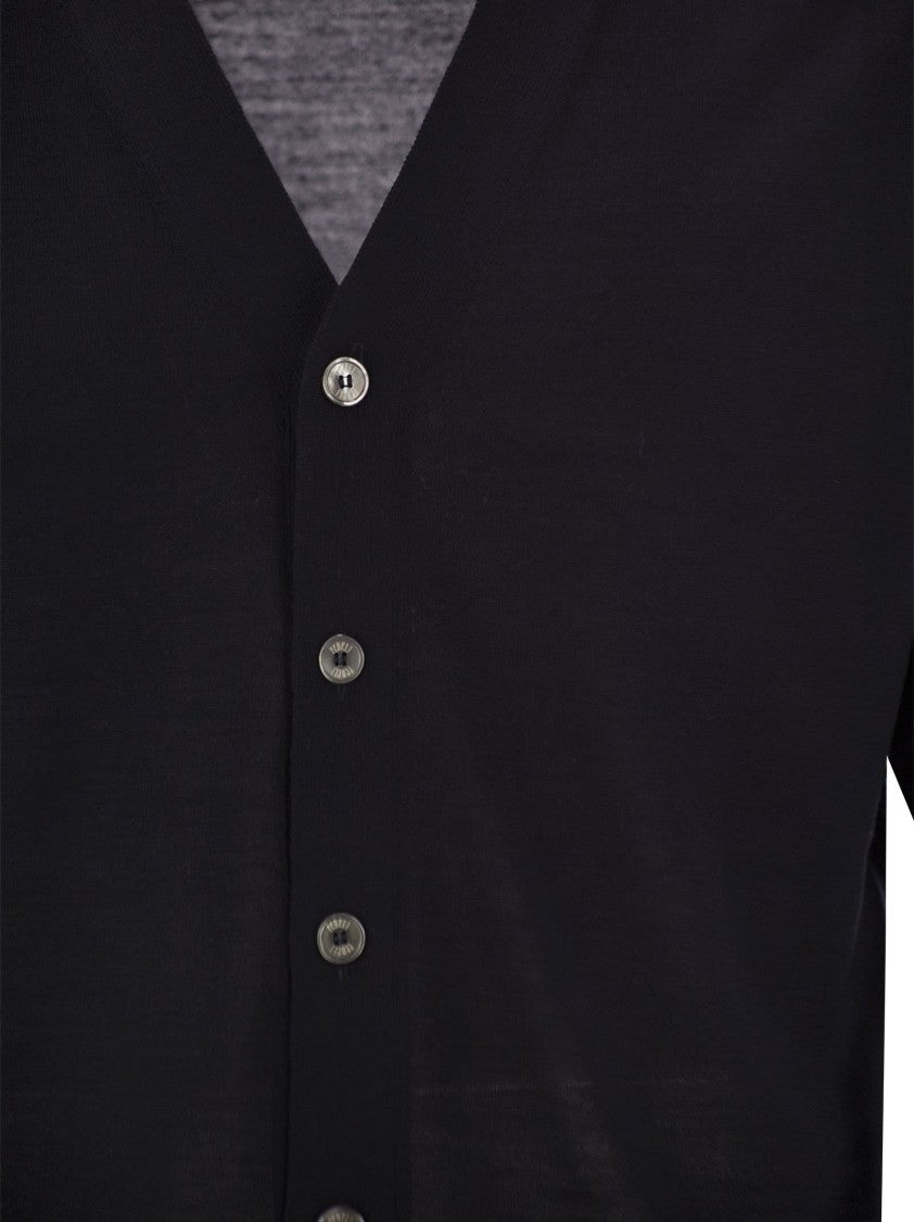 Fedeli Lightweight Virgin Wool Cardigan