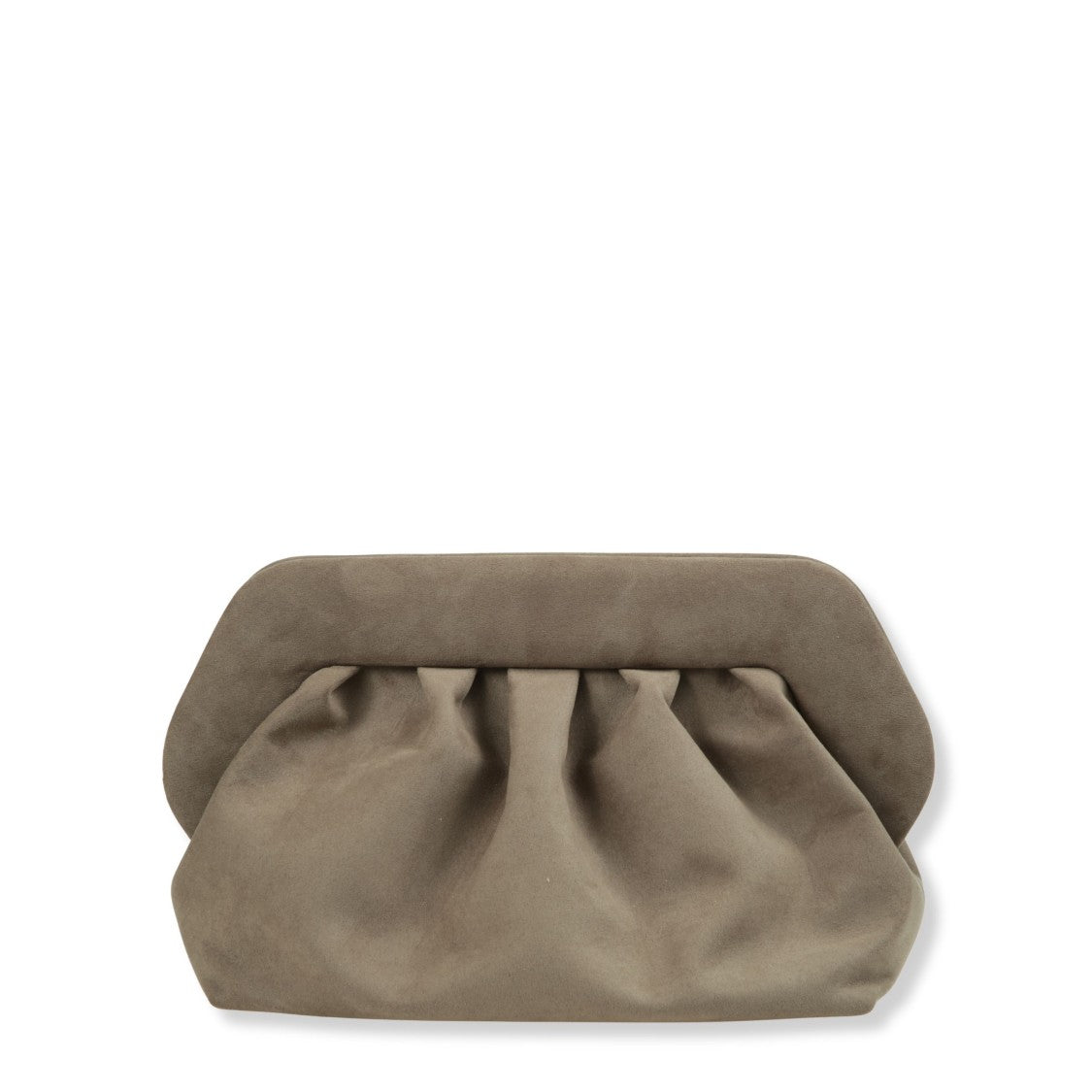Themoirè Natural-Toned Bios Suede Handheld Tote Bag