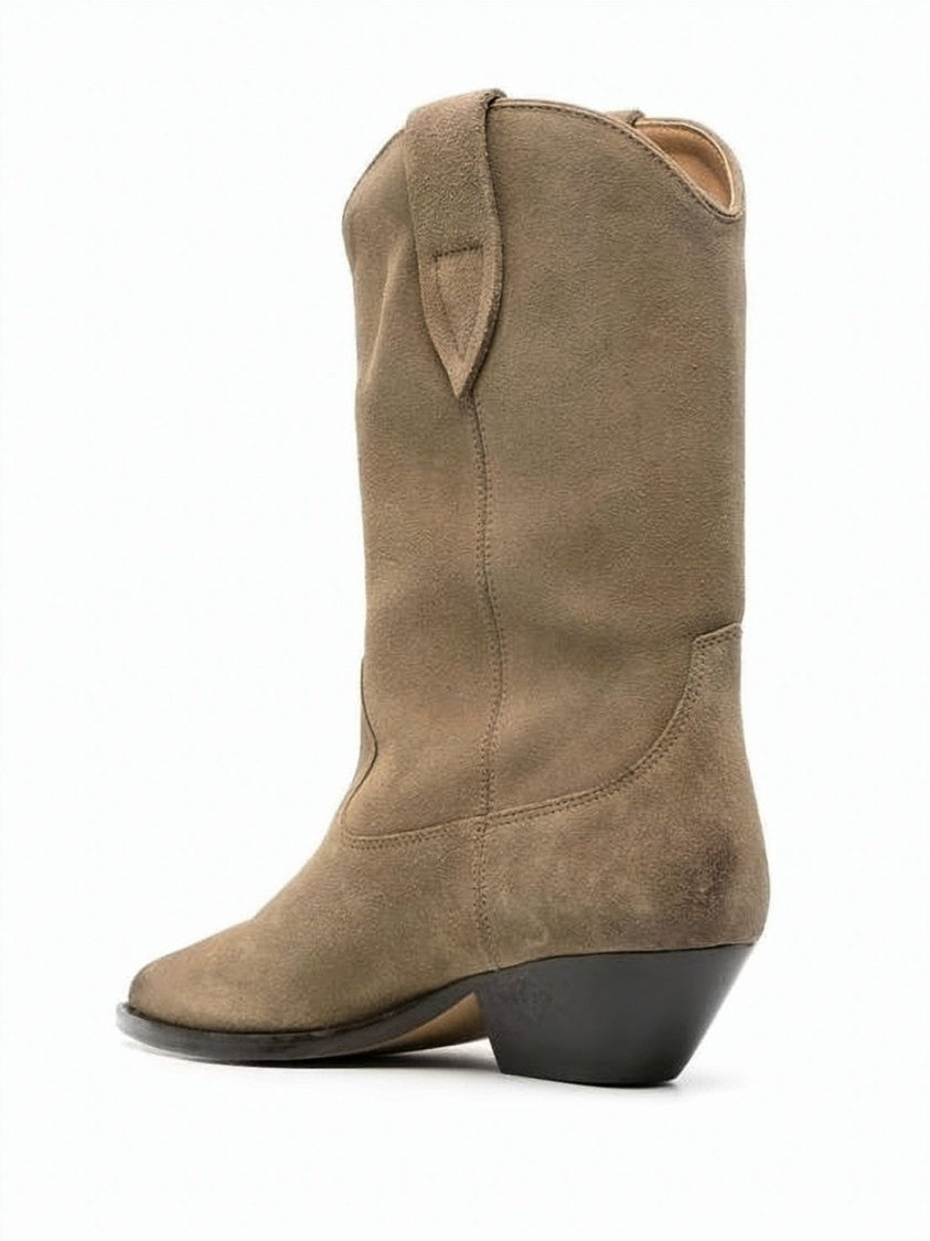 Isabel Marant Mid-Calf Brown Suede Boots