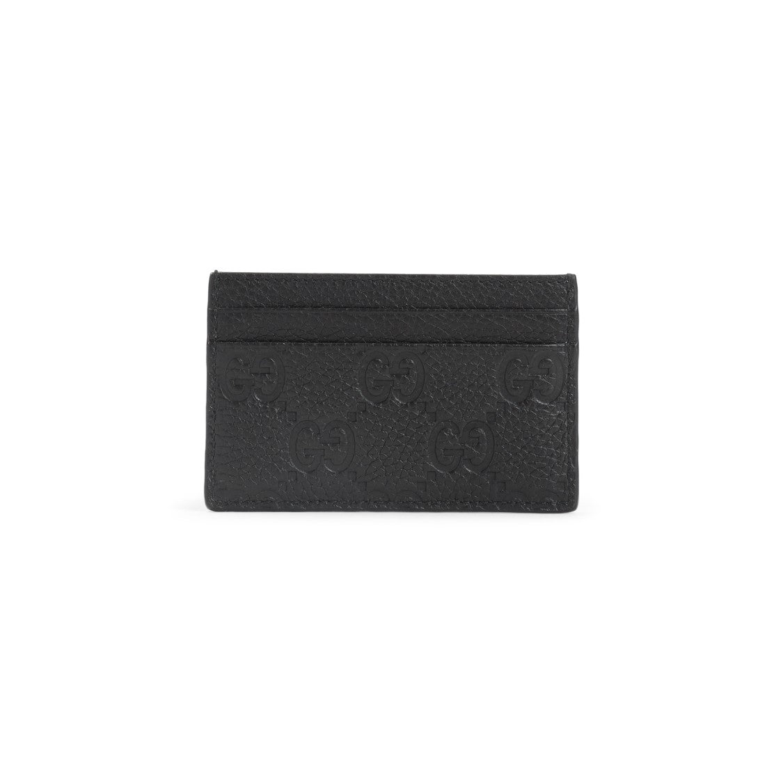 Gucci Textured Black Calfskin Leather Wallet