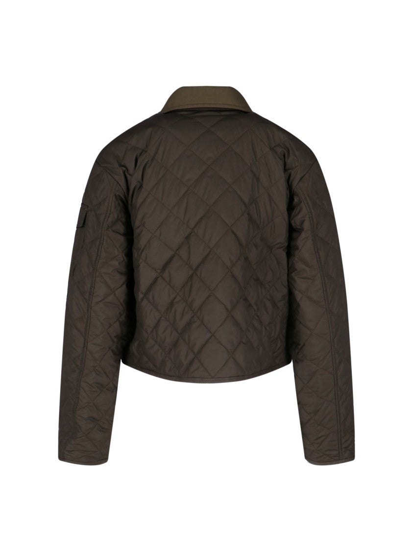 Moncler "Chitre" Crop Shirt Jacket Green