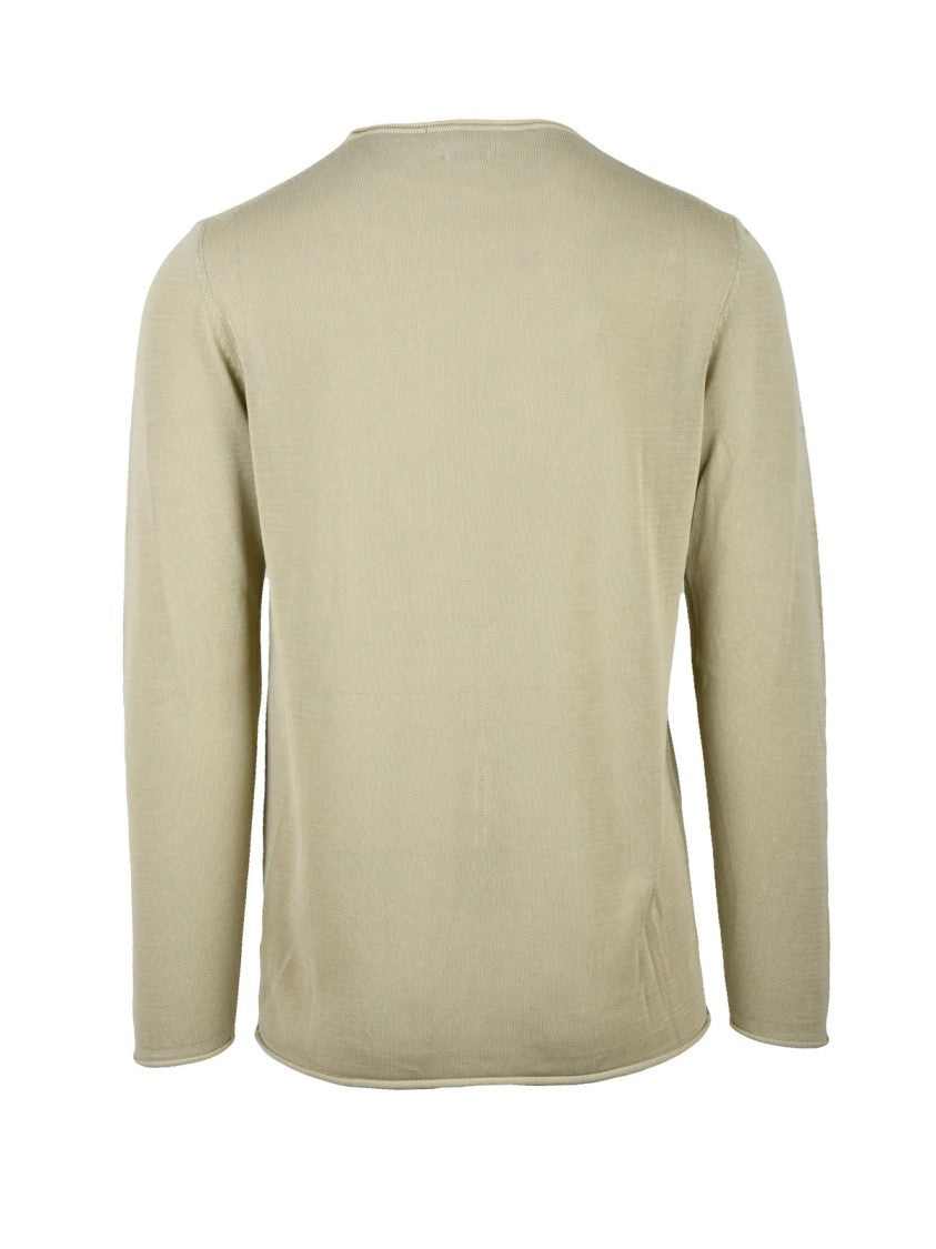 Daniele Fiesoli Beige Minimalist Cotton Sweater