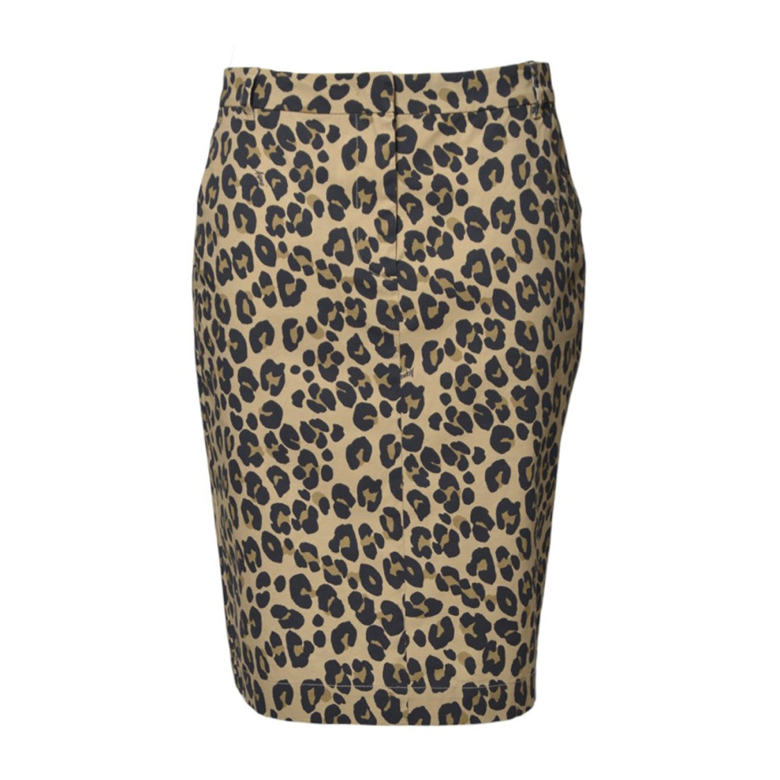 Aspesi Animal Print Cotton Midi Skirt