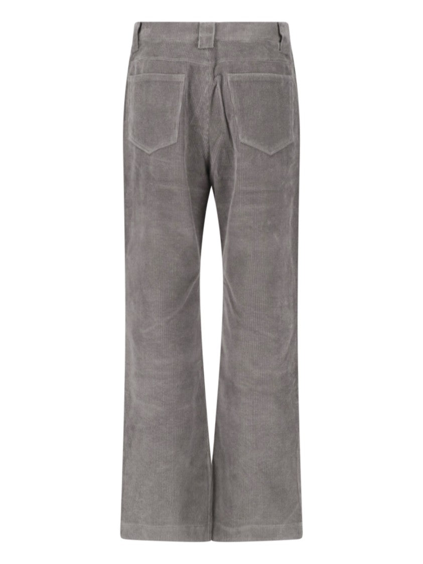 Berner Kuhl Grey Night Corduroy Straight-Leg Pants