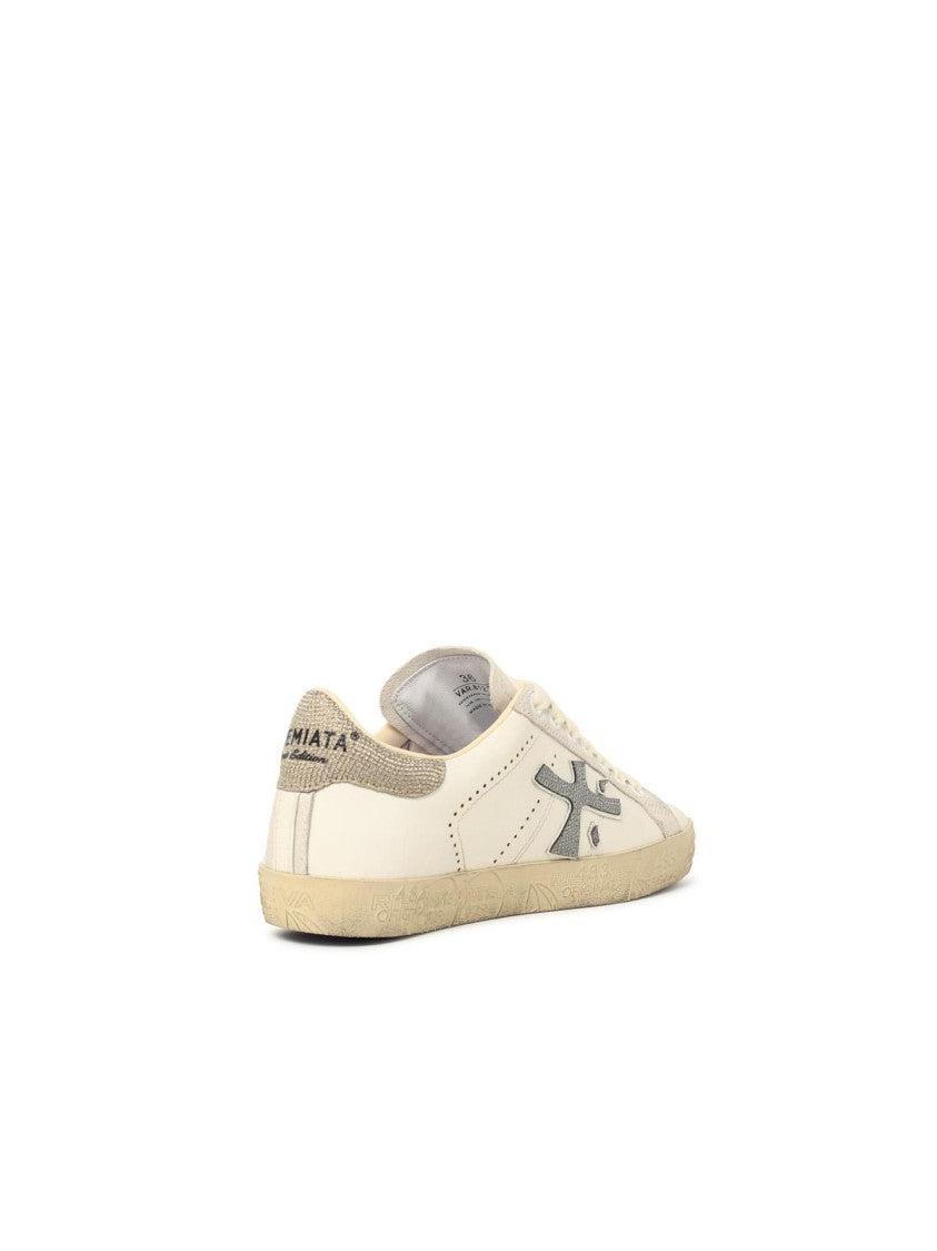 Premiata 'Stevend' White Leather Sneakers