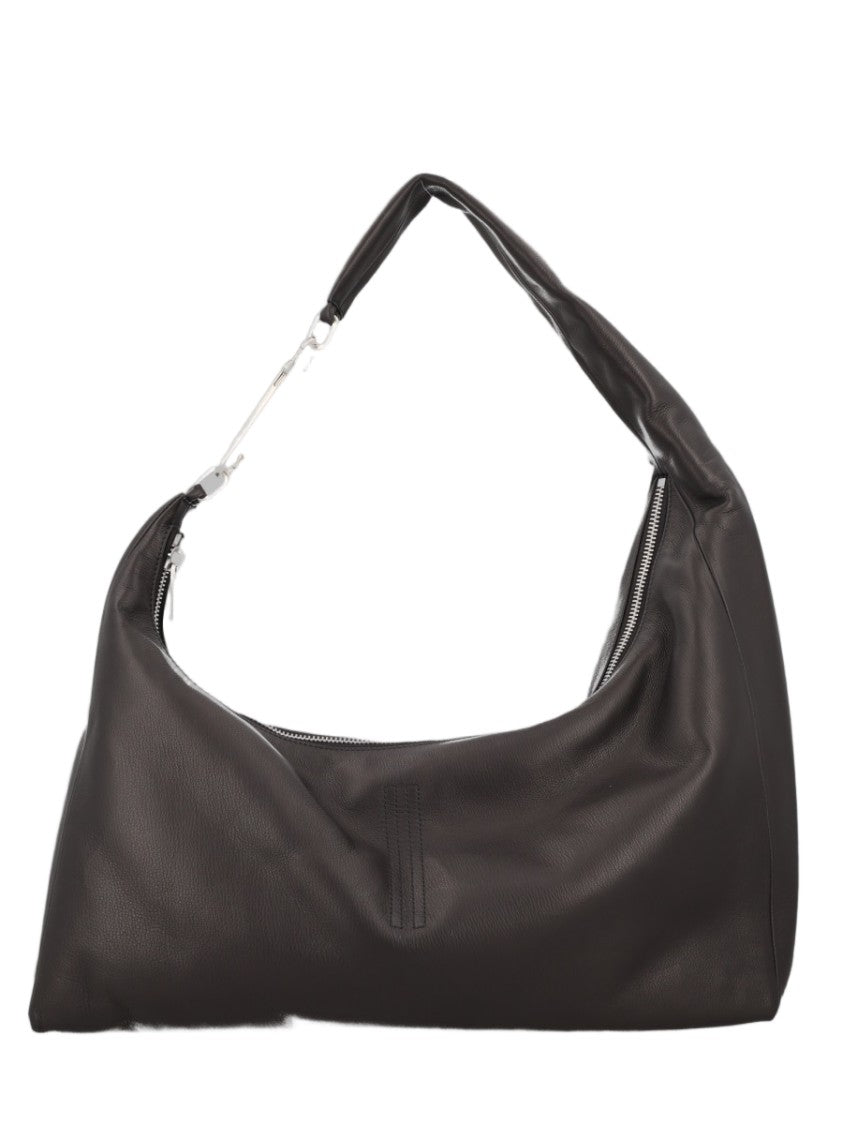 Rick Owens Soft-Structured Calf Leather Shoulder Bag