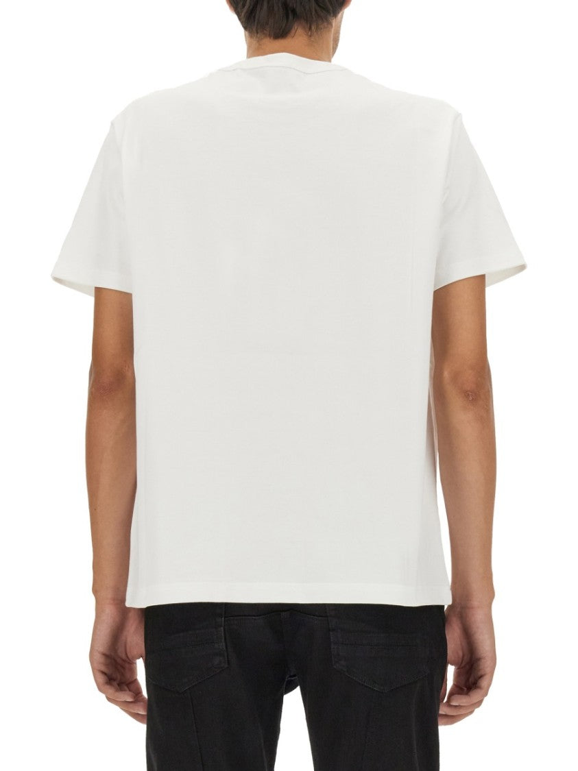 Alexander Mcqueen Skull Logo Cotton T-Shirt