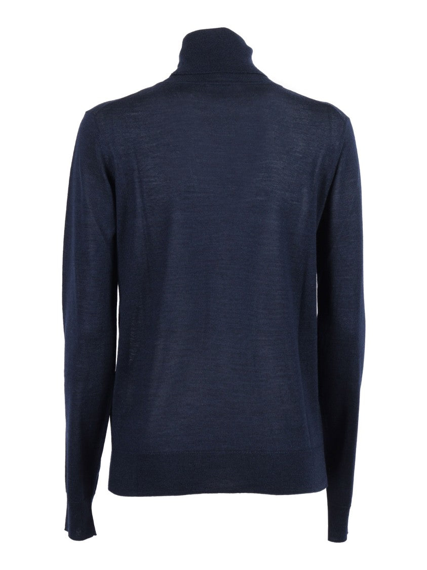 P.A.R.O.S.H. Ribbed Turtleneck Sweater Crafted From Luxury Wool-Silk-Cashmere Blend