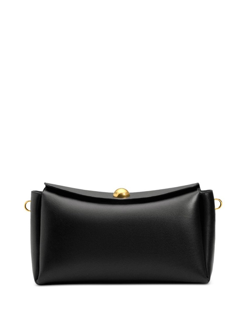 Ami Paris Structured Shoulder Bag - Black