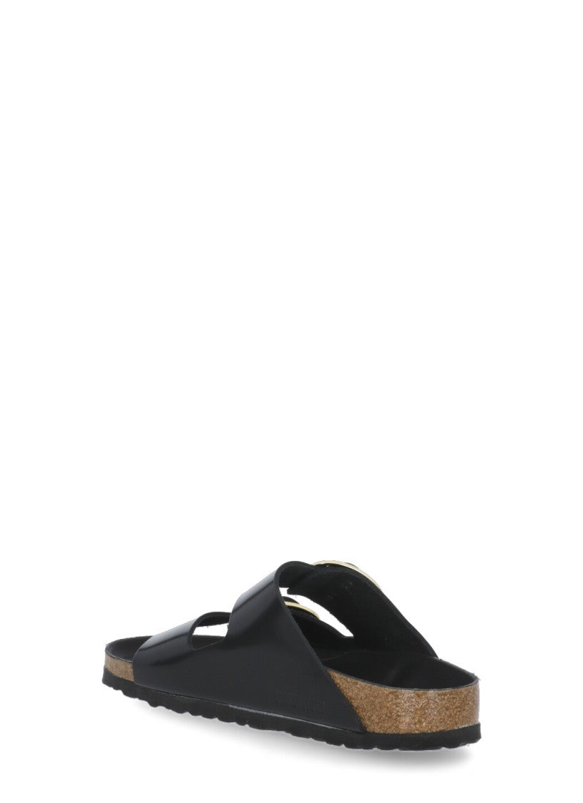 Birkenstock Black Arizona Big Buckle Slides