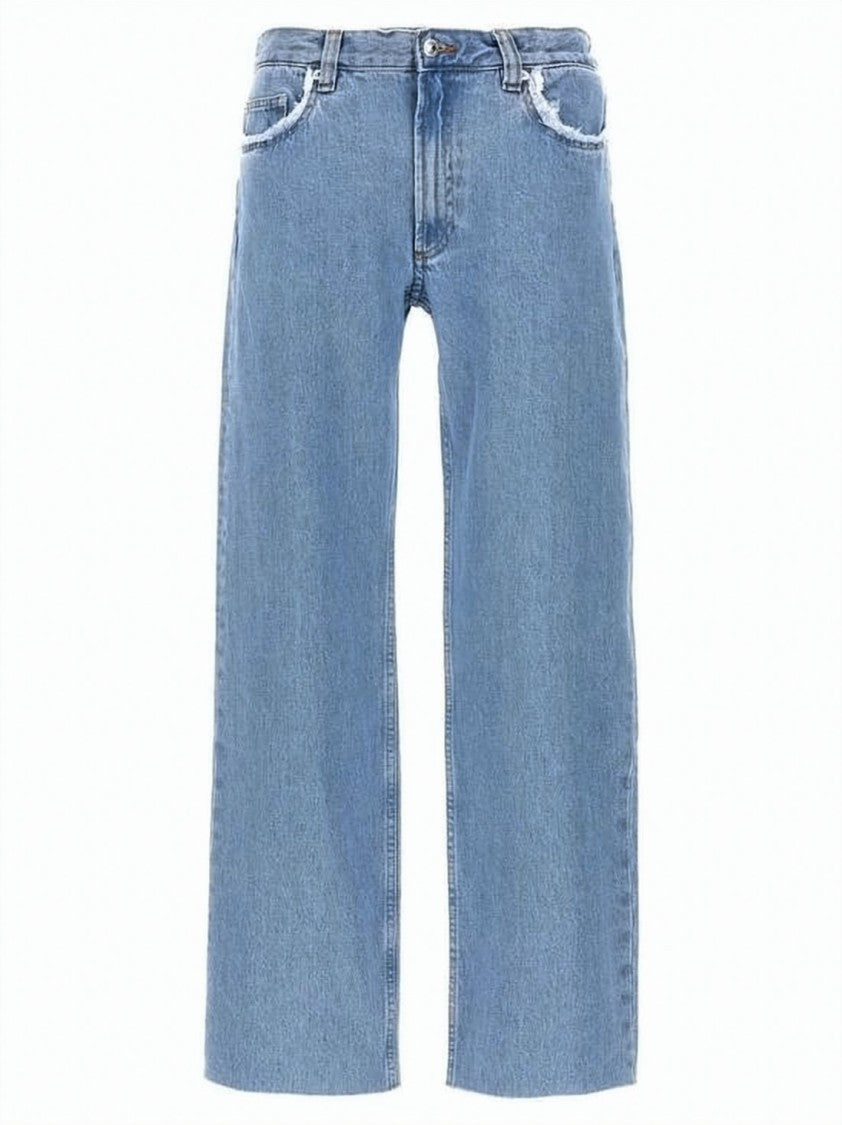 A.P.C. Straight-Leg Denim Pants With Distressed Details And Mid-Rise Waist