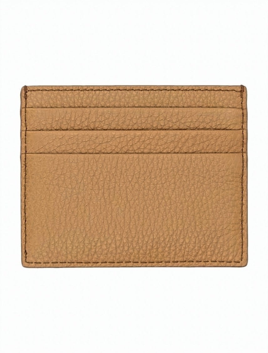 Prada Textured Calf Leather Cardholder With Metallic Logo Detail