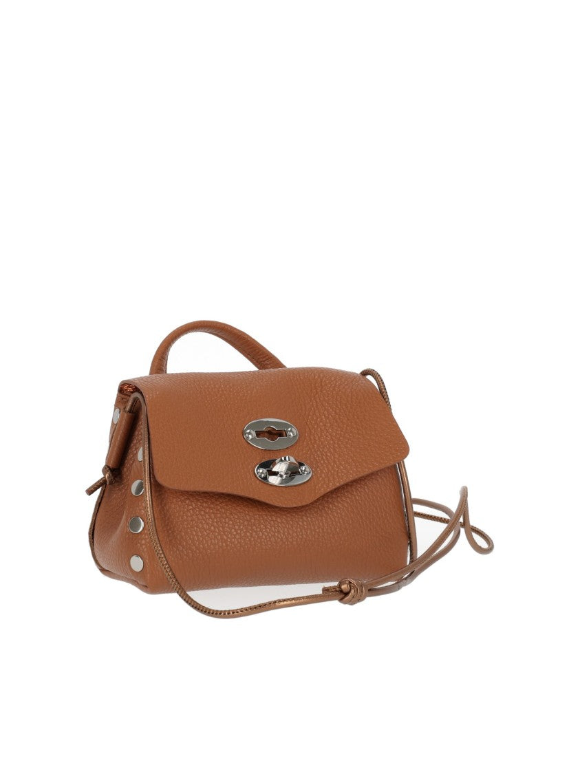 Zanellato Srl Beige Pietra Daily Night Textured Leather Shoulder Bag