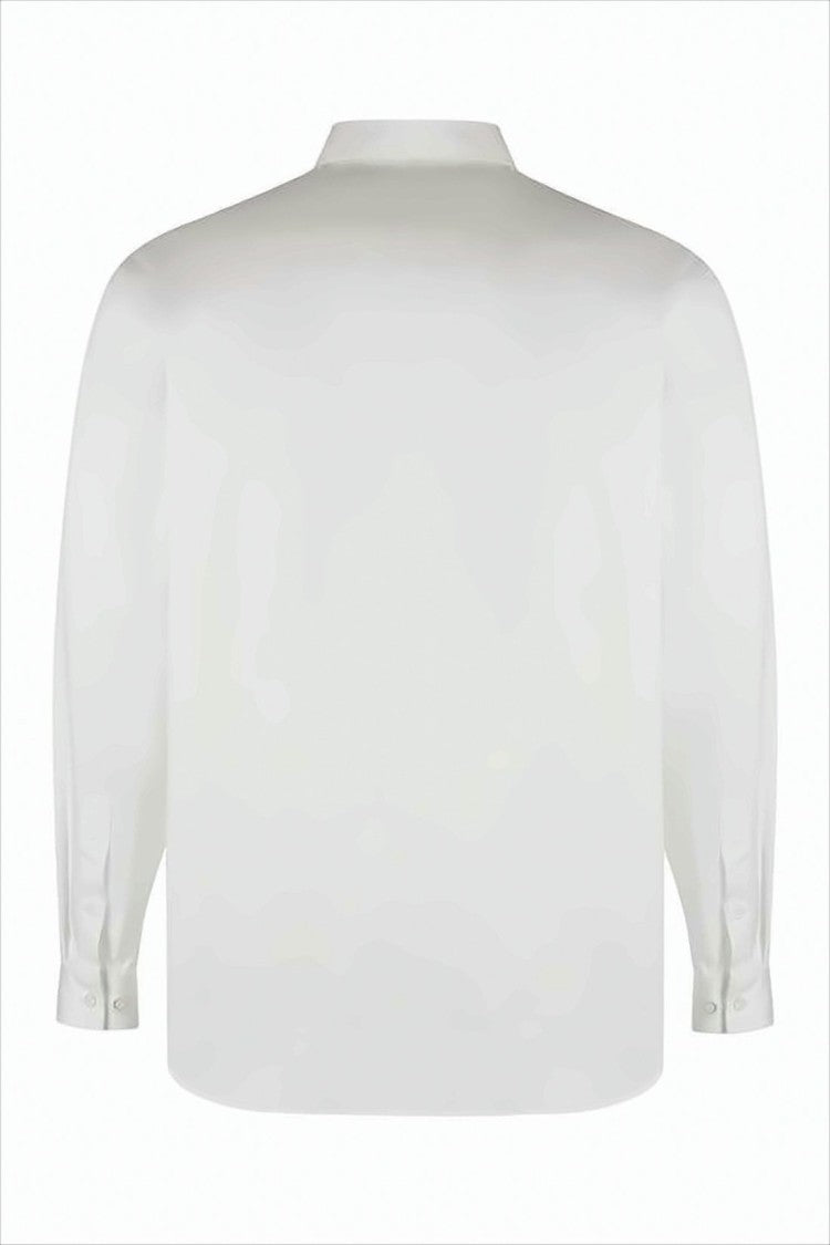 Gucci Long-Sleeve Cotton Shirt With Pointed Collar
