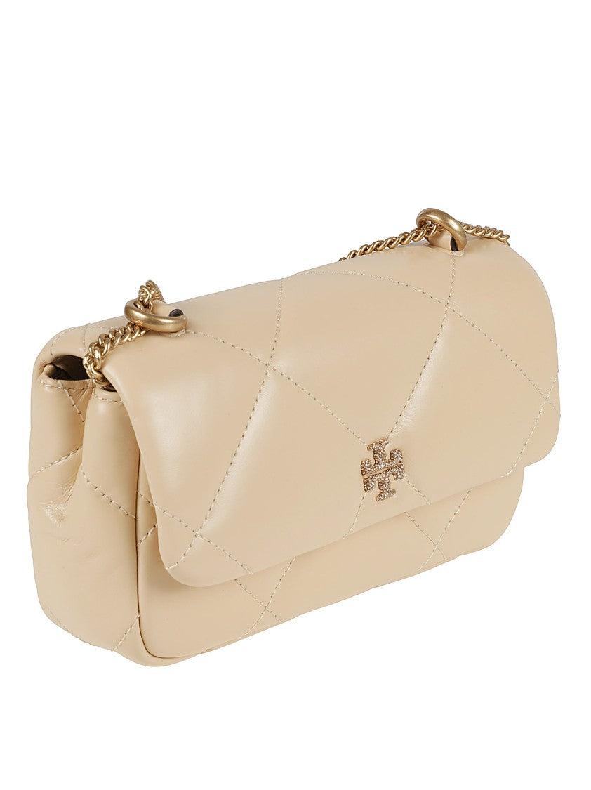 Tory Burch Quilted Natural Leather Handbag
