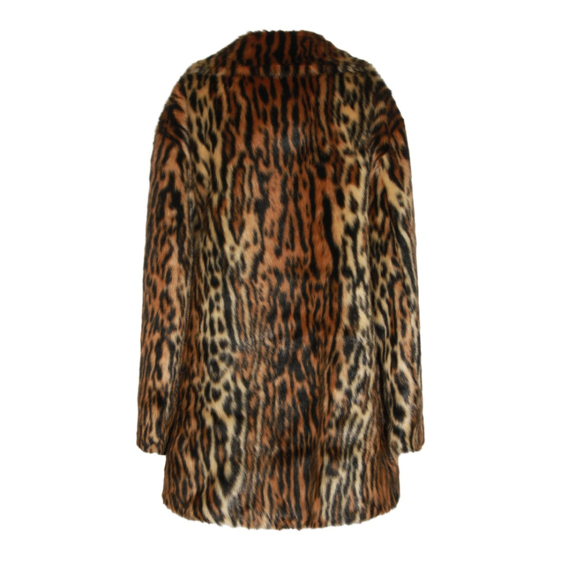 Roberto Cavalli Short Animal Print Coat With Classic Collar