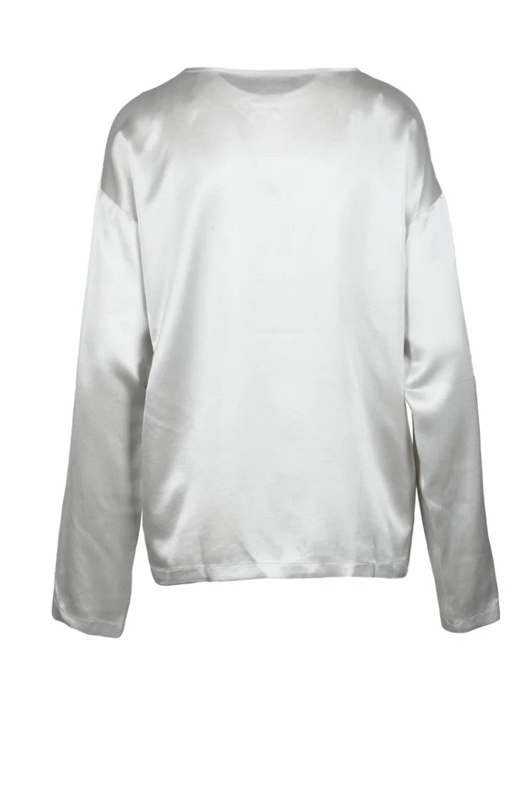 Fabiana Filippi Silk Blouse - Light Grey