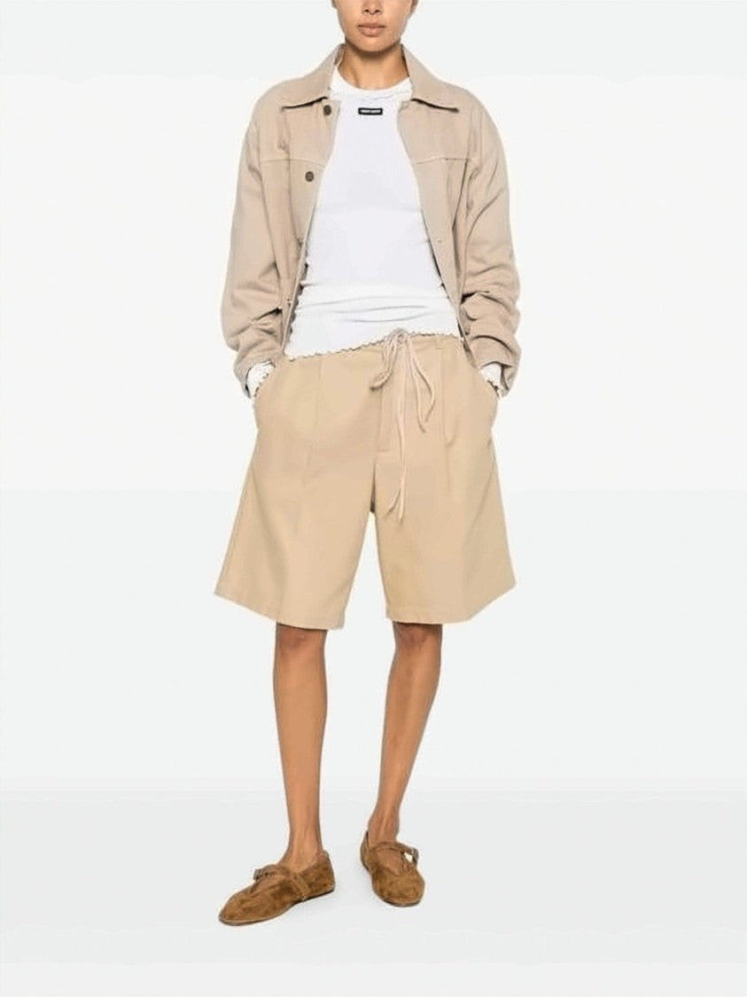 Miu Miu Fitted Ribbed Silk Crewneck Sweater