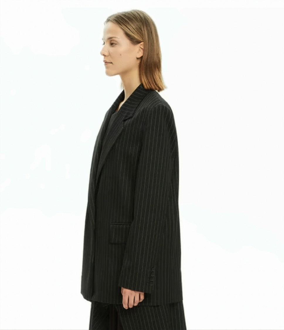 Mlo Gessate Striped Deconstructed Tailored Vest
