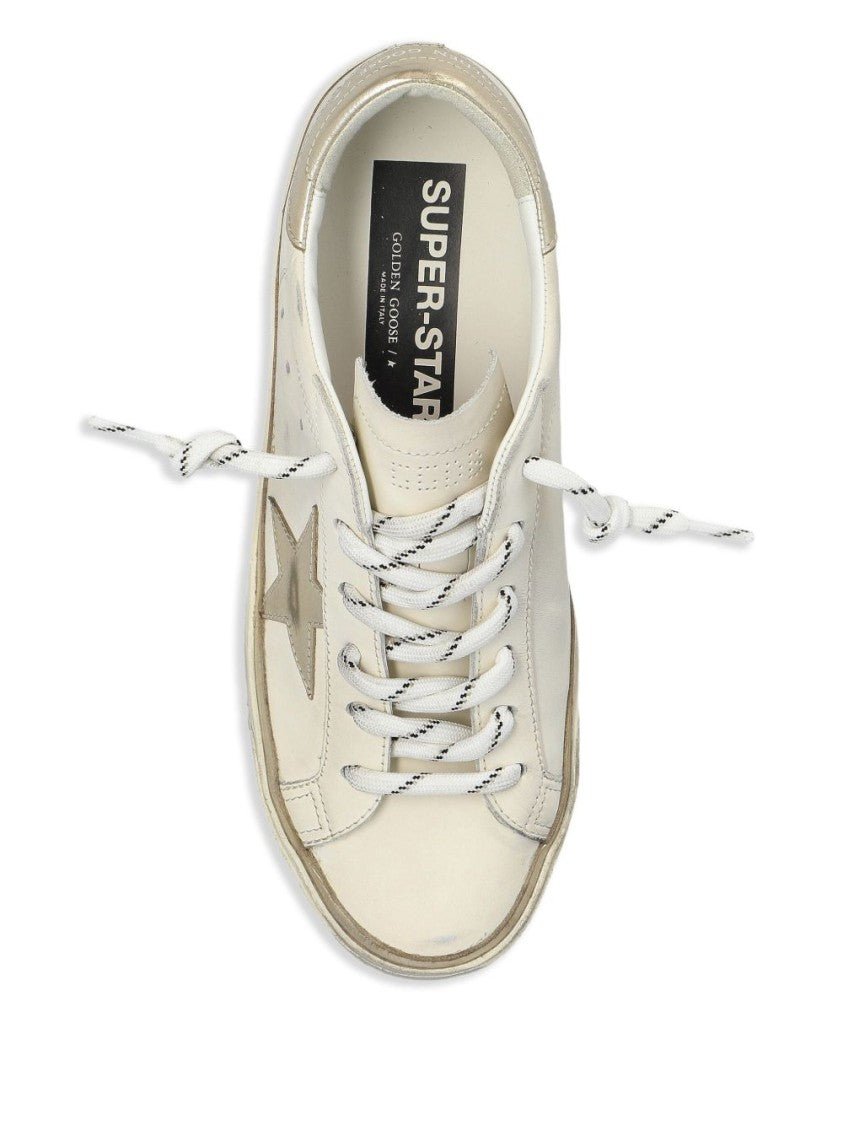 Golden Goose Classic Round Toe Sneakers With Branded Heel Counter