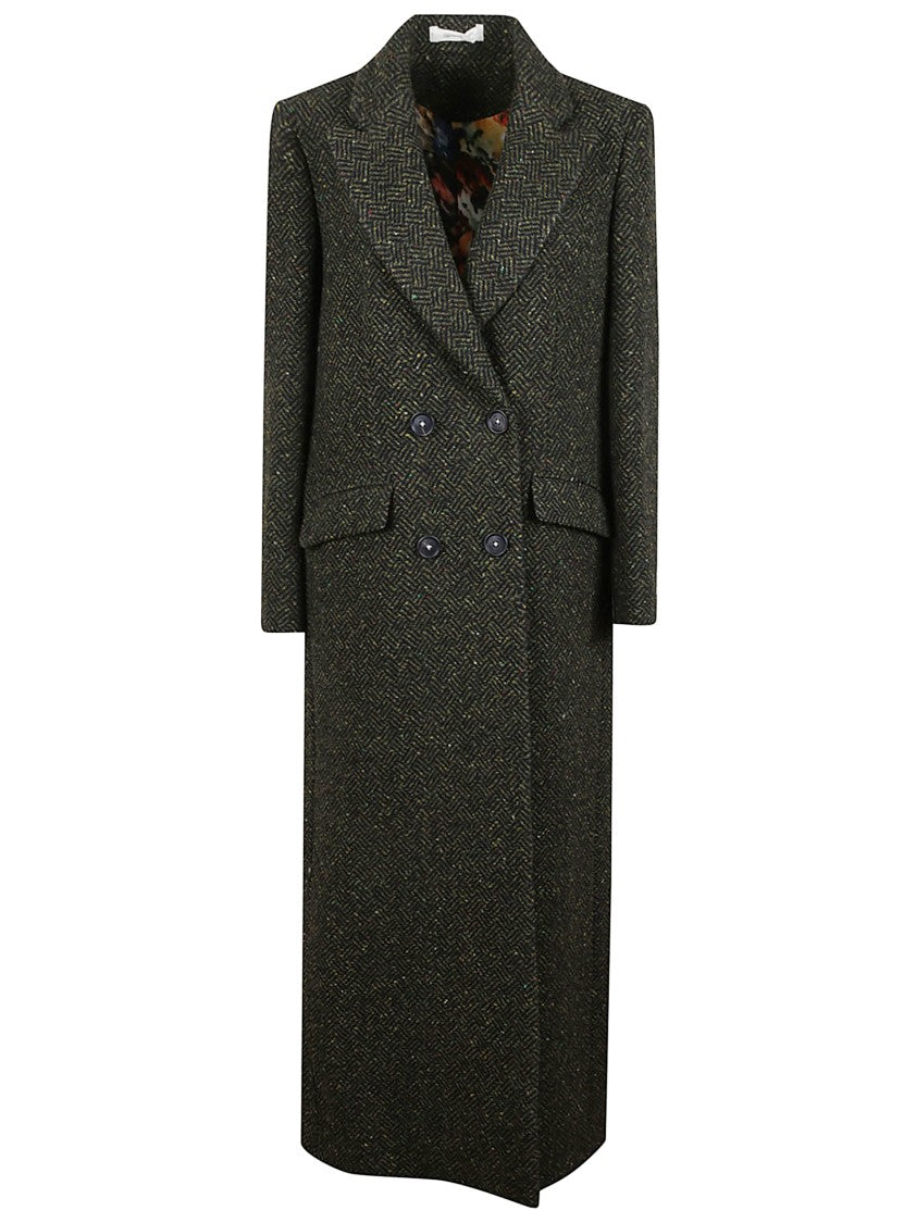 Massimo Alba Double-Breasted Wool Coat With Iconic Lining