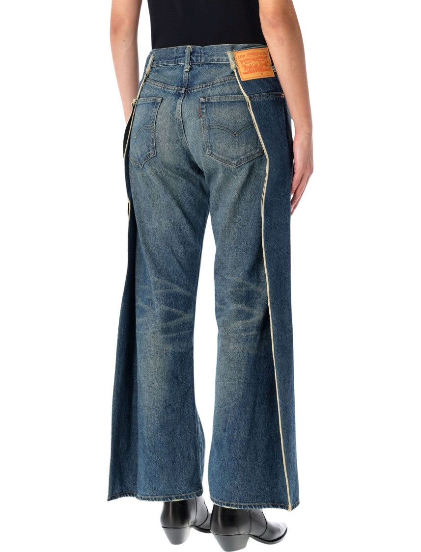 Junya Watanabe Deconstructed Wide-Leg Denim Trousers