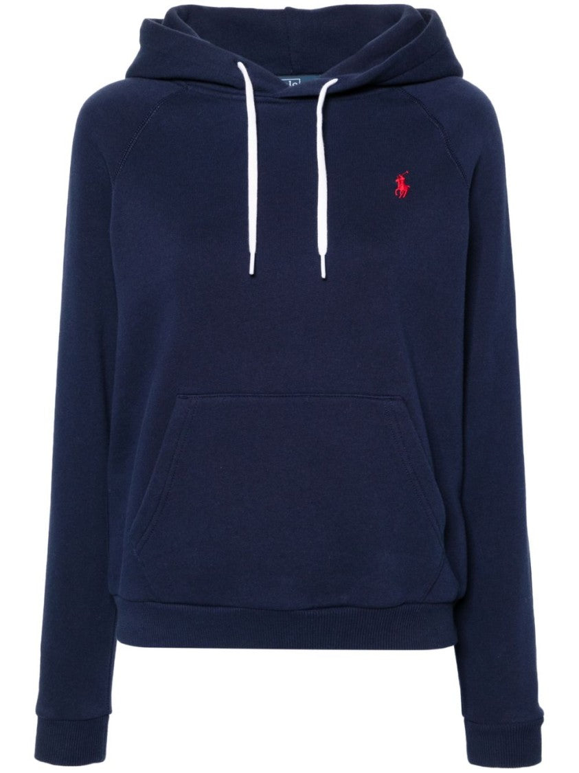 Polo Ralph Lauren Navy Blue Hoodie With Drawstring