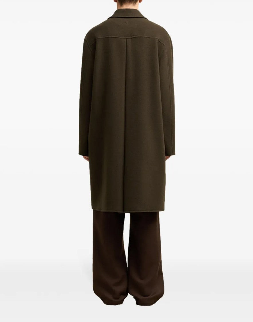 Ami Paris De Coeur Single-Breasted Car Coat