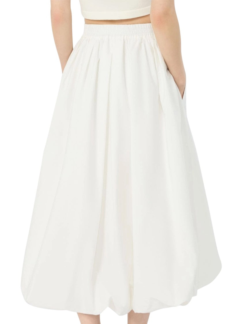 Max Mara Balloon Silhouette Skirt With Gathered Elastic Waistband