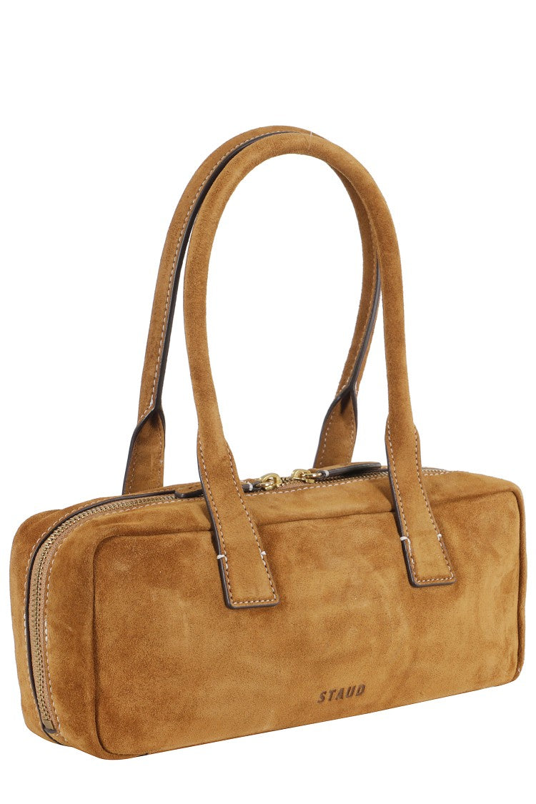 Staud Smooth Leather Shoulder Bag With Double Handles